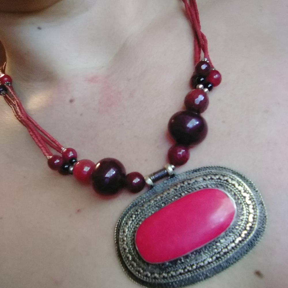 Raw Ruby Necklace - image 6